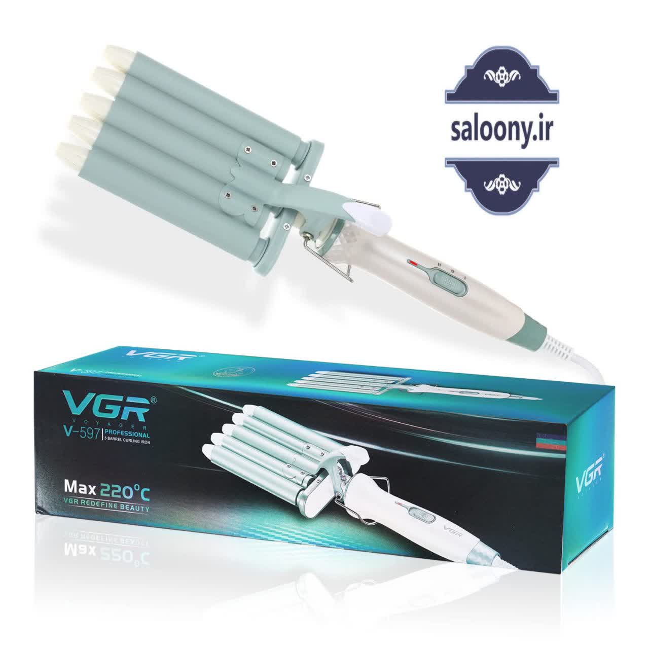 فر کننده موی برقی حرفه‌ای وی جی آر مدل V-597 5 لول